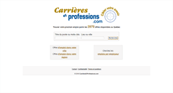 Desktop Screenshot of carrieresetprofessions.com